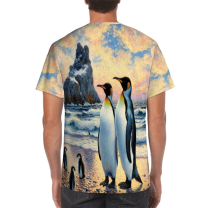 Penguin Family Unisex Short - Sleeve T-Shirt - Gregg Acini Adoree Designs - T-shirts