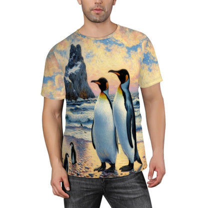 Penguin Family Unisex Short - Sleeve T-Shirt - Gregg Acini Adoree Designs - T-shirts