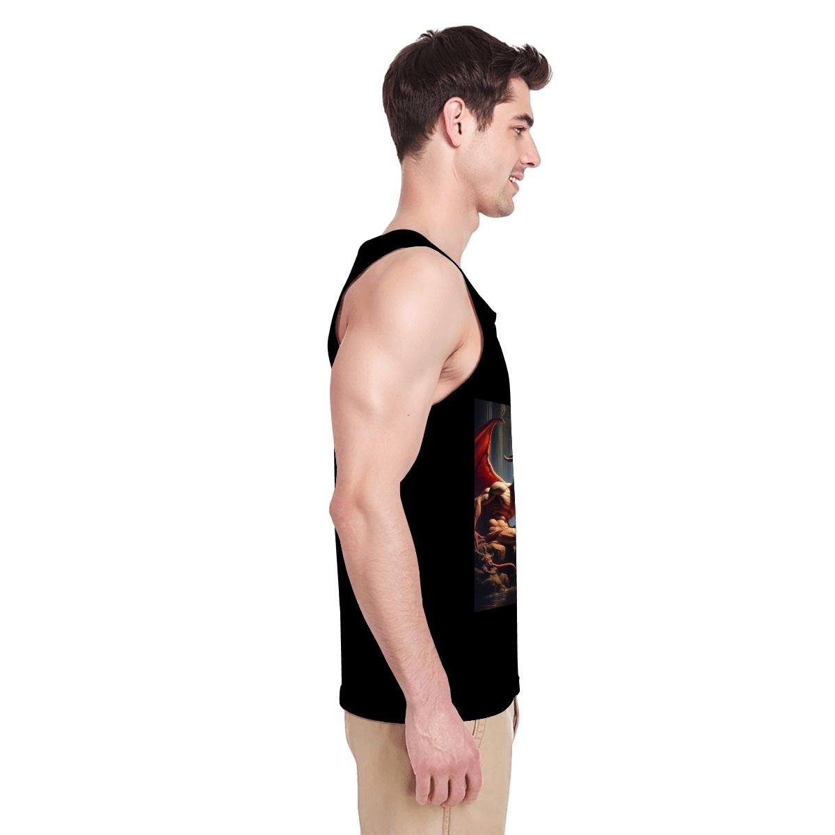 Pensive Demons Cotton Tank Top - Gregg Acini Adoree Designs - Tank Top