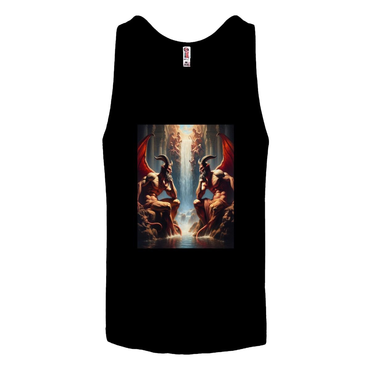 Pensive Demons Cotton Tank Top - Gregg Acini Adoree Designs - Tank Top