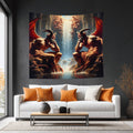 Pensive Demons Lightweight Wall Tapestry (Fabric Wall Hanging - USA) - Gregg Acini Adoree Designs - Wall Coverings
