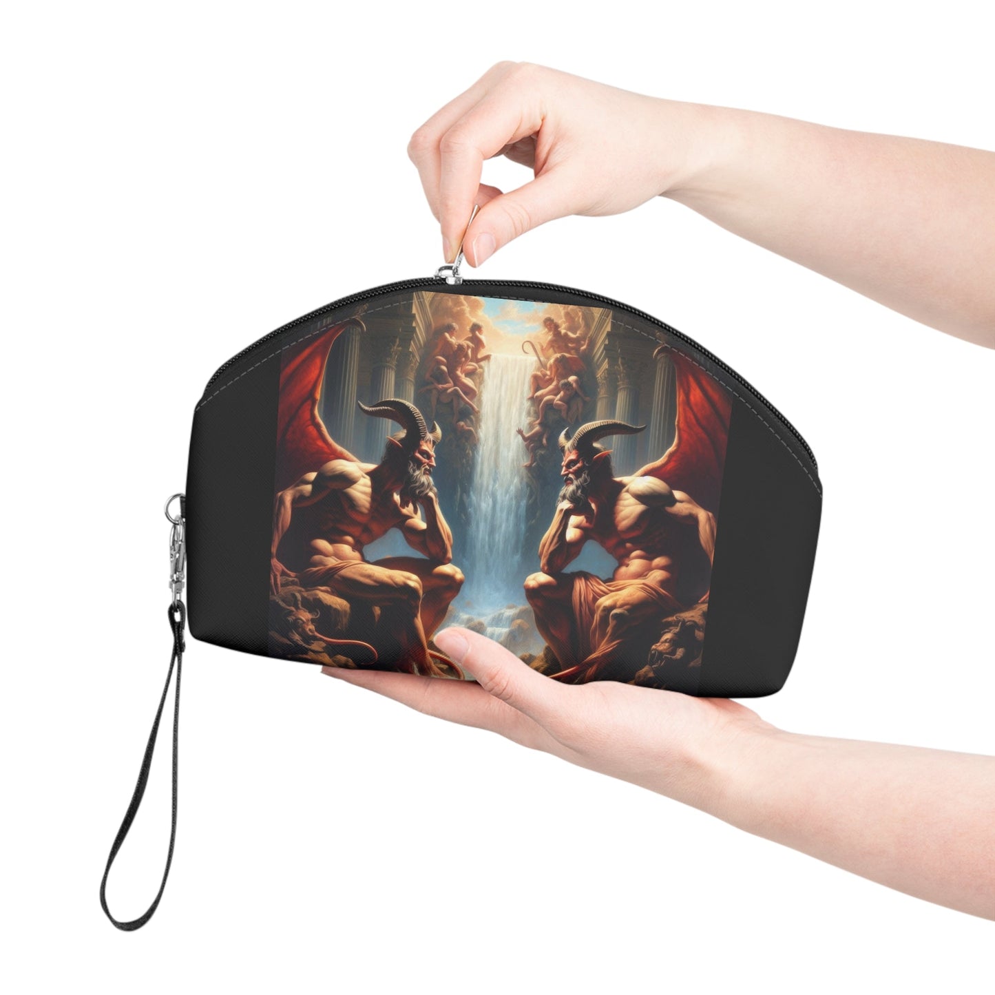 Pensive Demons Makeup Bag – Cosmetic Pouch - Gregg Acini Adoree Designs - Bags