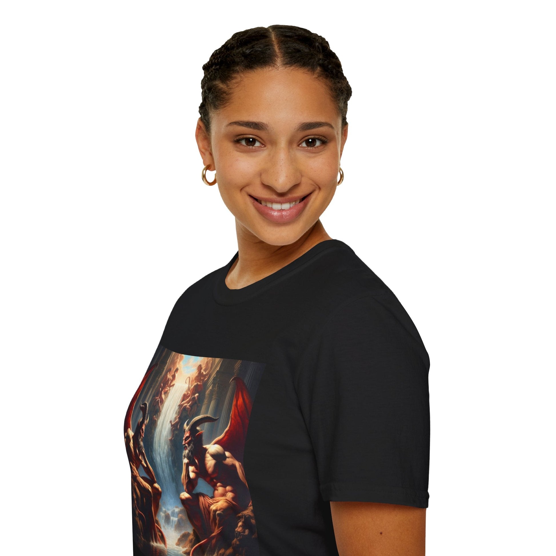 Pensive Demons Unisex T-Shirt, Gothic Style Tee, Fantasy Art Shirt, Short Sleeve - Gregg Acini Adoree Designs - T-Shirt
