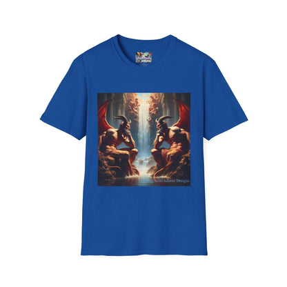 Pensive Demons Unisex T-Shirt, Gothic Style Tee, Fantasy Art Shirt, Short Sleeve - Gregg Acini Adoree Designs - T-Shirt