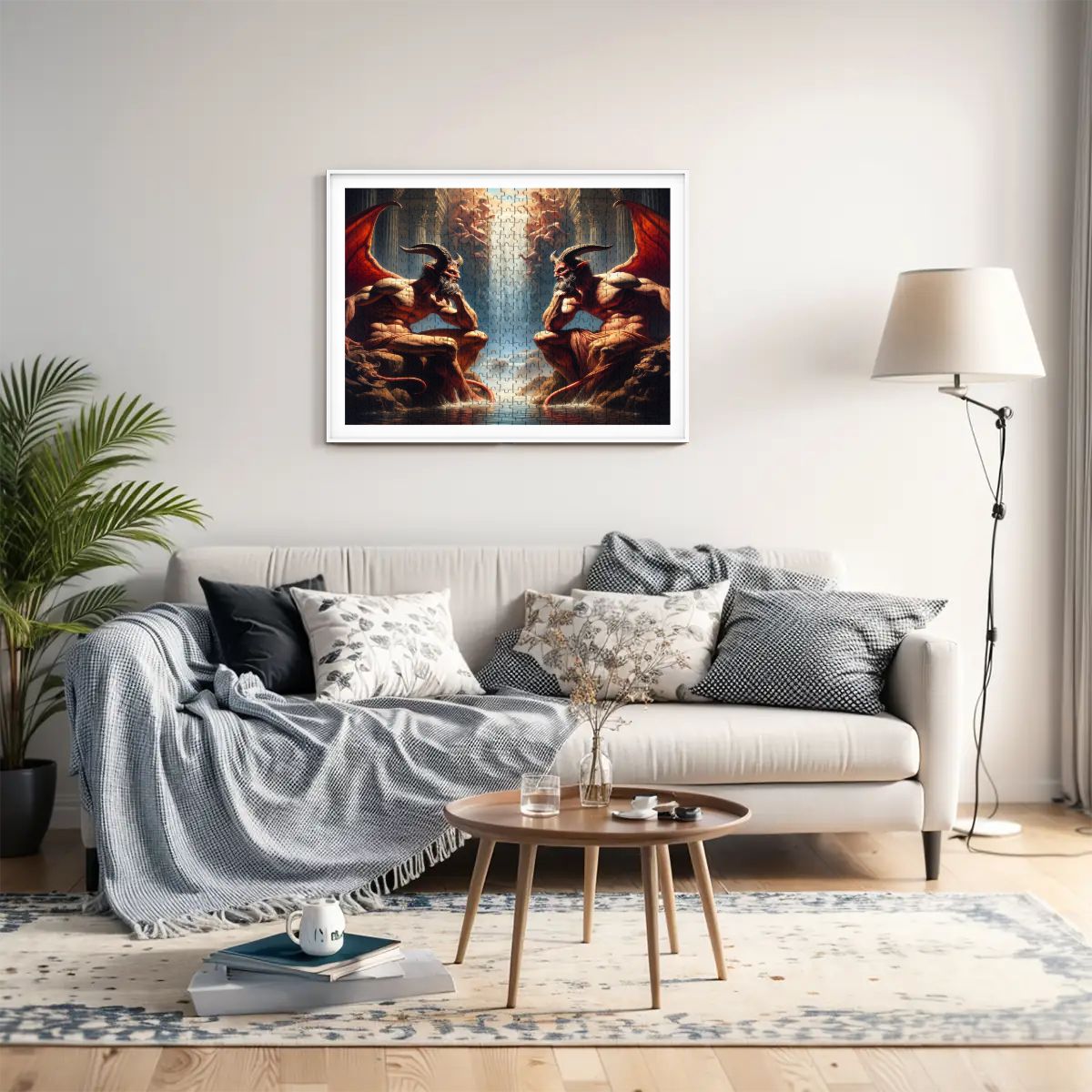 Pensive Demons Wooden Jigsaw Puzzles 500 pcs - Gregg Acini Adoree Designs - Jigsaw Puzzle