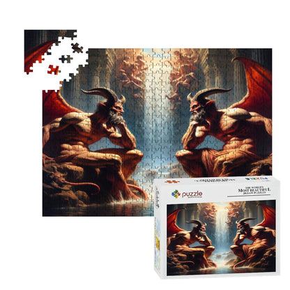 Pensive Demons Wooden Jigsaw Puzzles 500 pcs - Gregg Acini Adoree Designs - Jigsaw Puzzle
