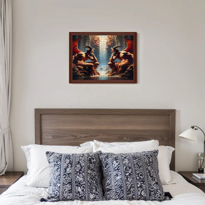 Pensive Demons Wooden Jigsaw Puzzles 500 pcs - Gregg Acini Adoree Designs - Jigsaw Puzzle