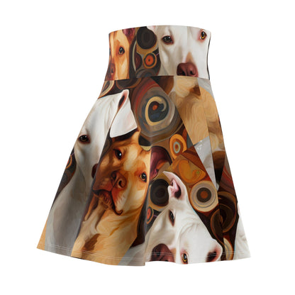 Pibbles1 Women's Skater Skirt - Dog - Inspired Fashion - Gregg Acini Adoree Designs - Skirt