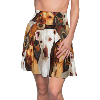 Pibbles1 Women's Skater Skirt - Dog - Inspired Fashion - Gregg Acini Adoree Designs - Skirt