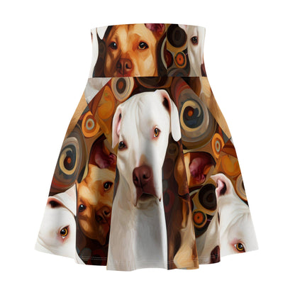 Pibbles1 Women's Skater Skirt - Dog - Inspired Fashion - Gregg Acini Adoree Designs - Skirt