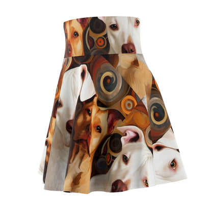 Pibbles1 Women's Skater Skirt - Dog - Inspired Fashion - Gregg Acini Adoree Designs - Skirt