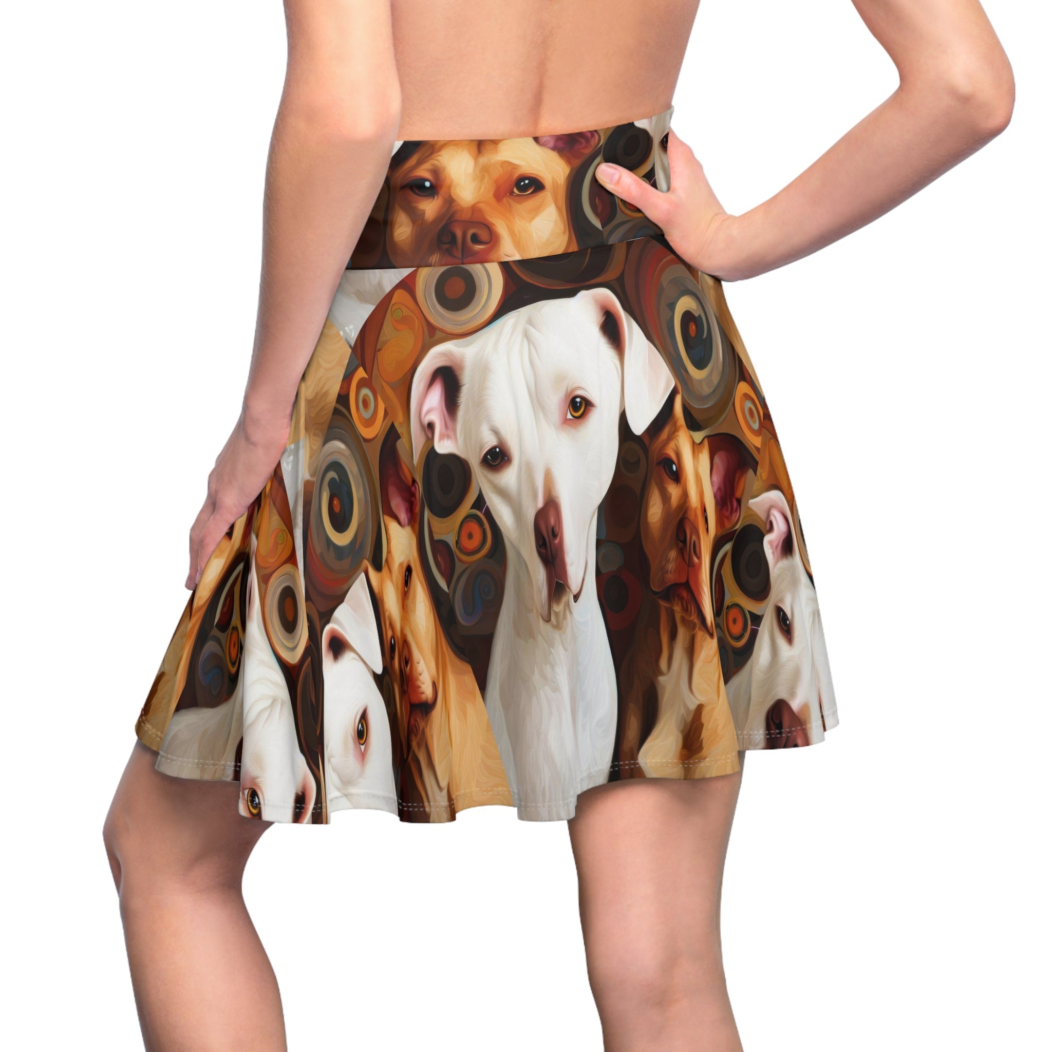 Pibbles1 Women's Skater Skirt - Dog - Inspired Fashion - Gregg Acini Adoree Designs - Skirt