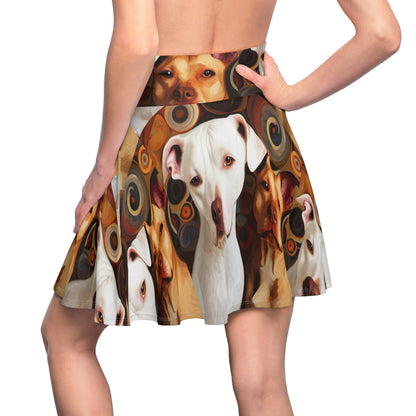 Pibbles1 Women's Skater Skirt - Dog - Inspired Fashion - Gregg Acini Adoree Designs - Skirt