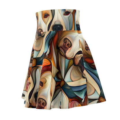 Pibbles2 Women's Skater Skirt - Dog - Inspired Fashion - Gregg Acini Adoree Designs - Skirt