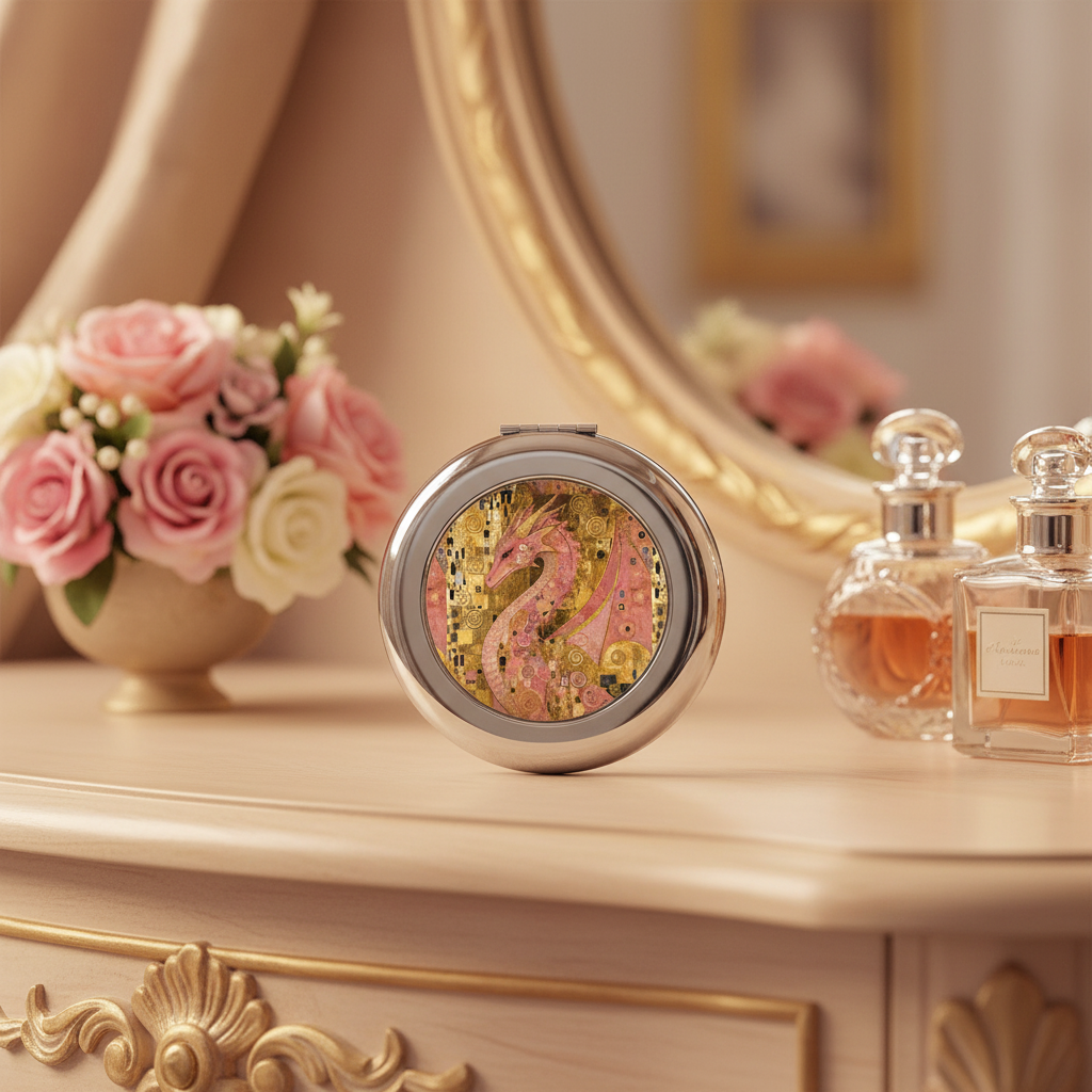 Pink Dragon Travel Mirror Vanity Lifestyle