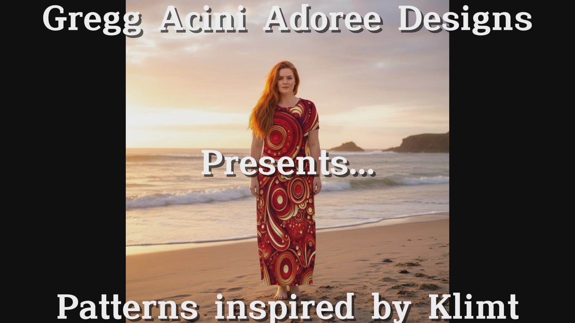 Load video: Klimt Inspired Patterns on Maxi Dresses