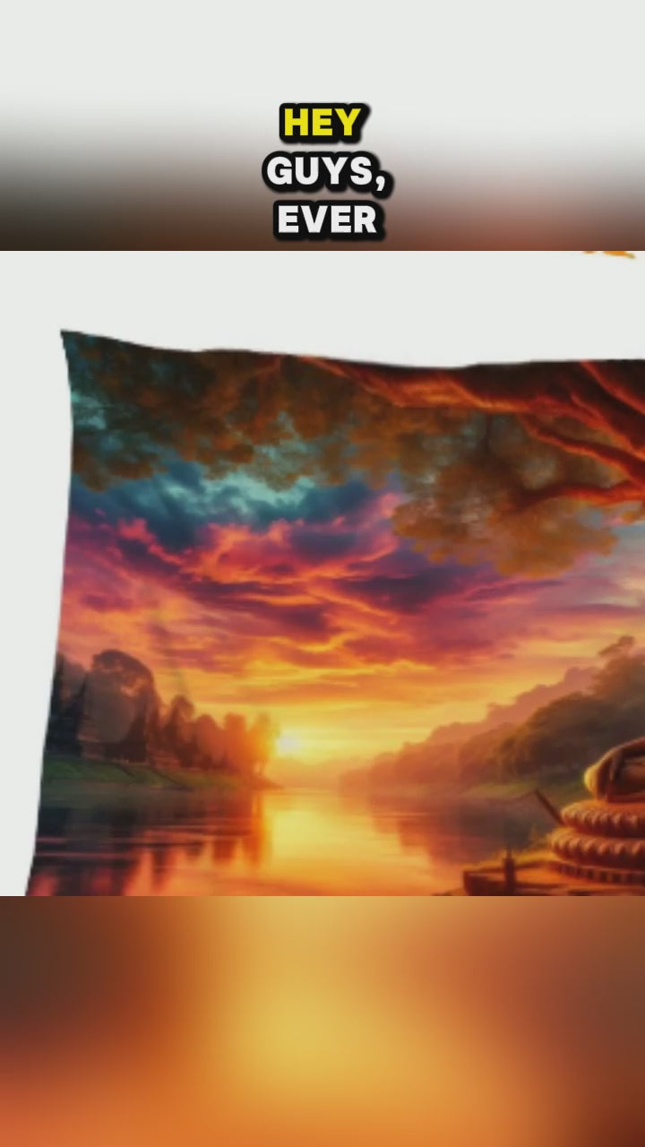 Tranquility Lightweight Wall Tapestry (Fabric Wall Hanging - USA)