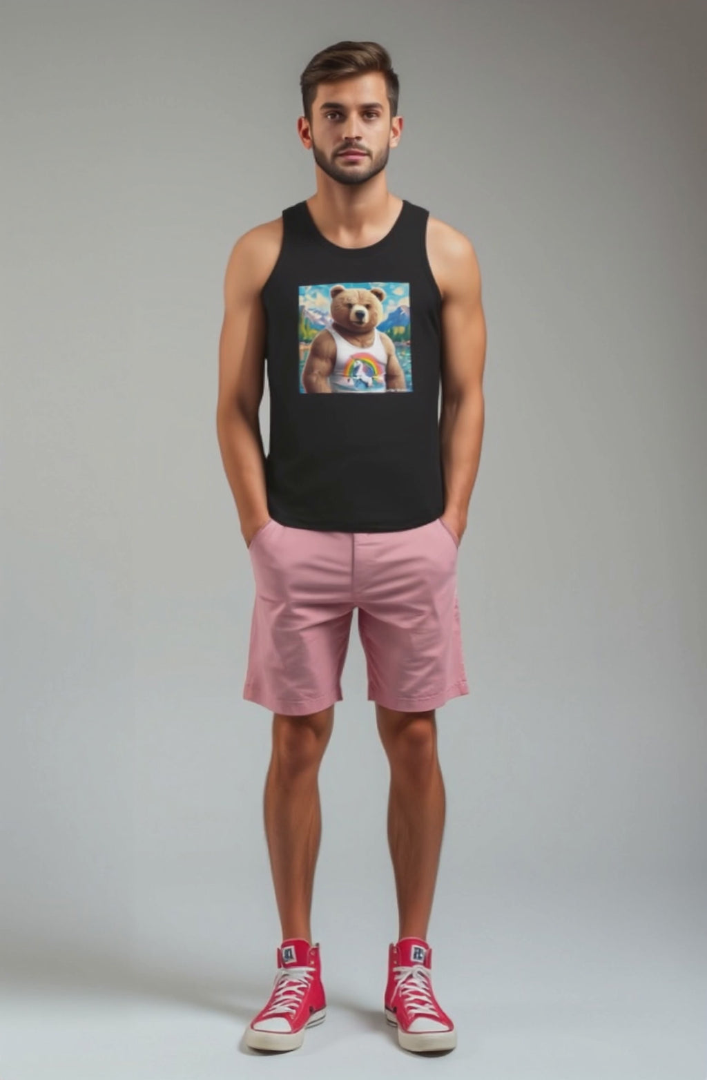 Proud Bear1 Tank Top by Gregg Acini Adoree Designs