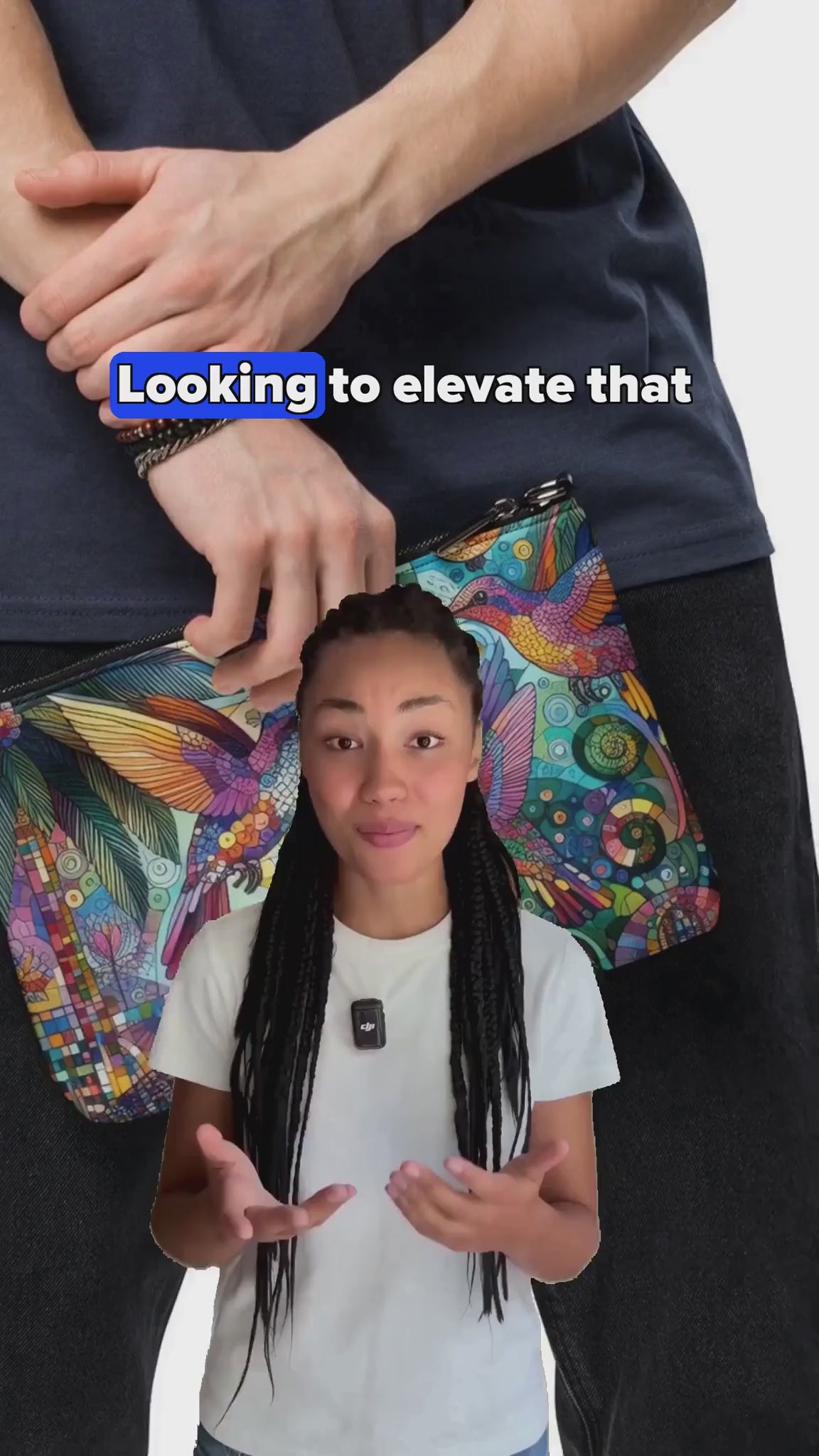 Hummingbird Kaleidoscope Crossbody bag