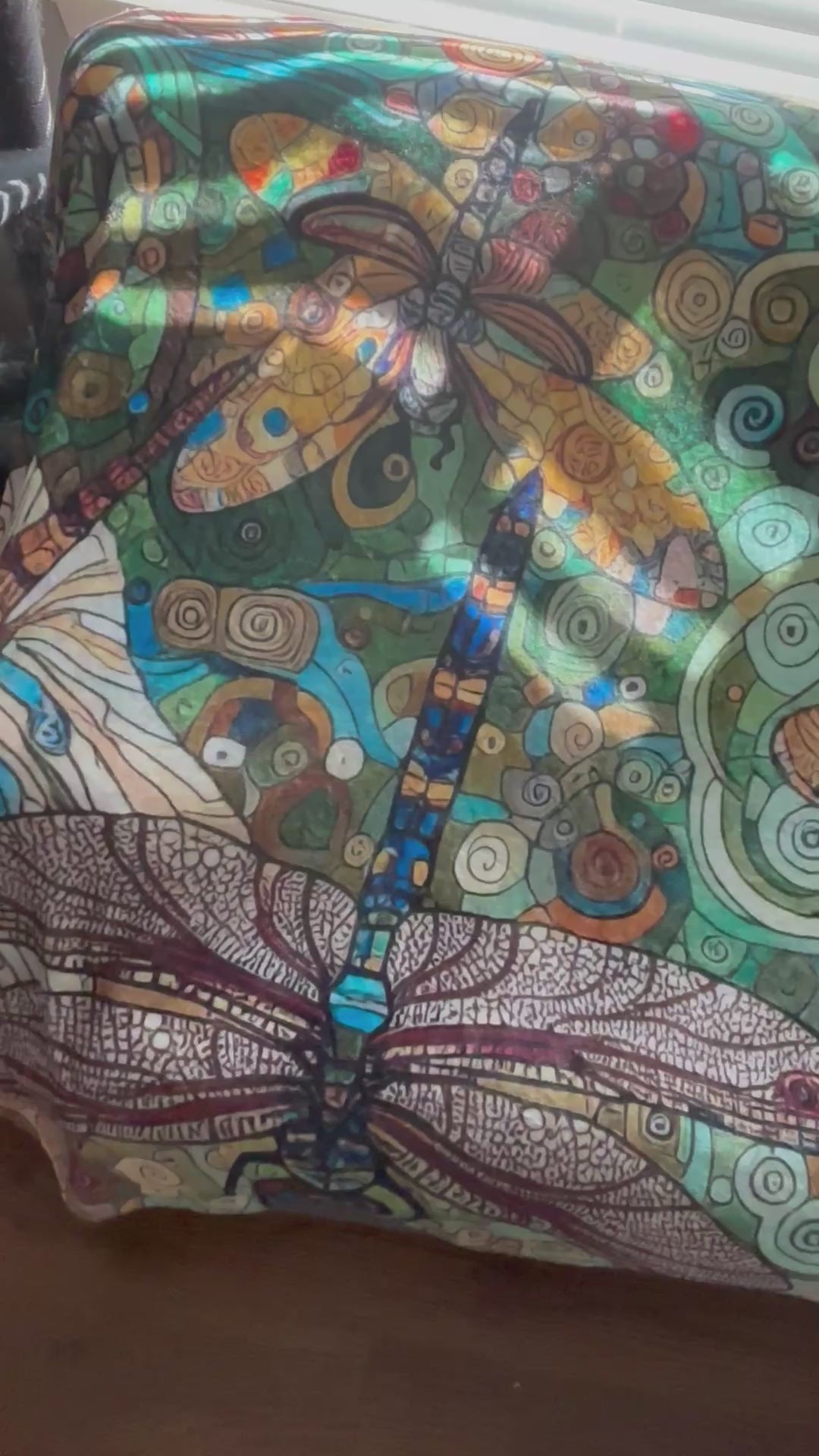 Dragonflies Plush Blanket by Gregg Acini Adoree Designs