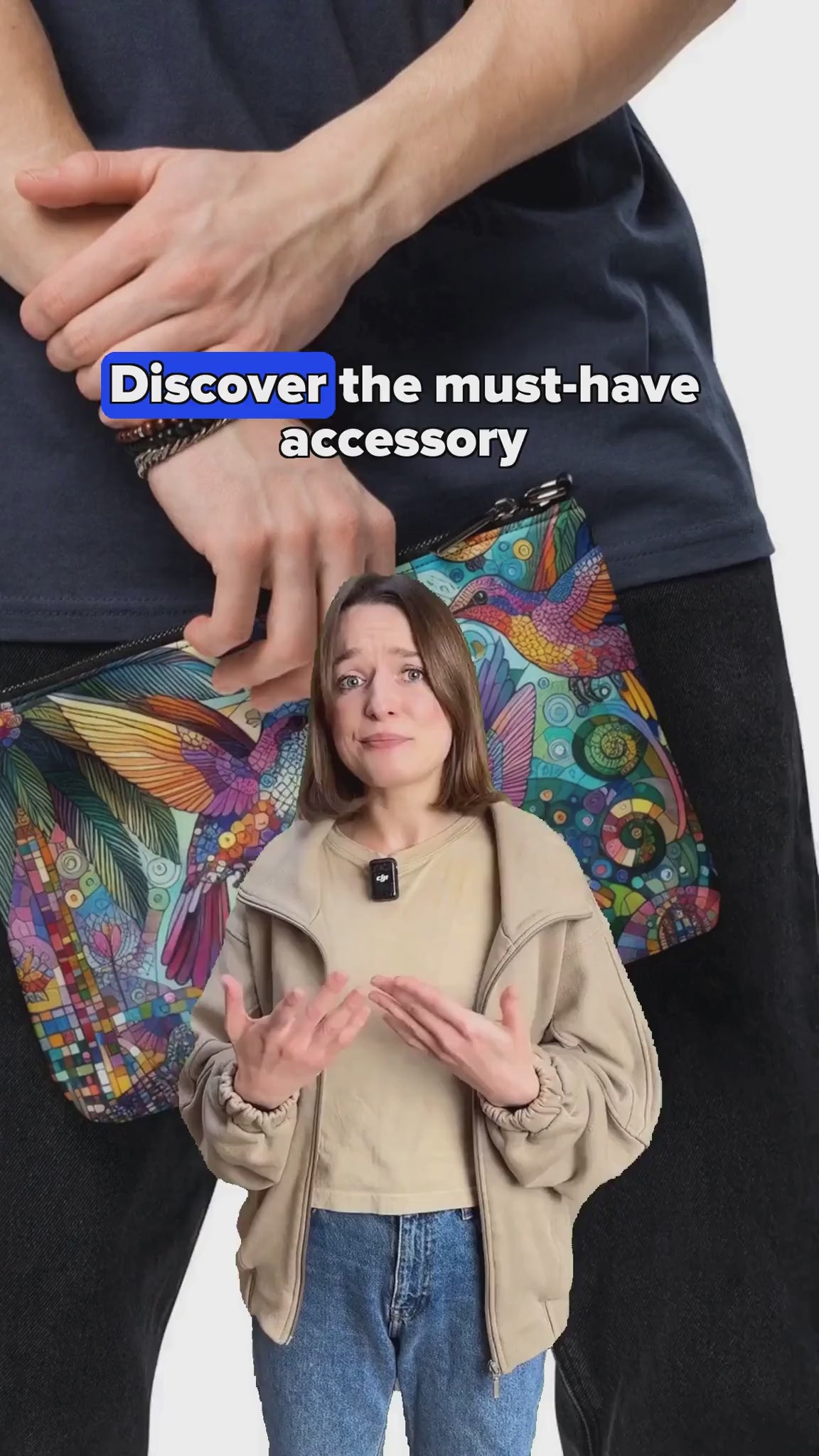 Hummingbird Kaleidoscope Crossbody bag