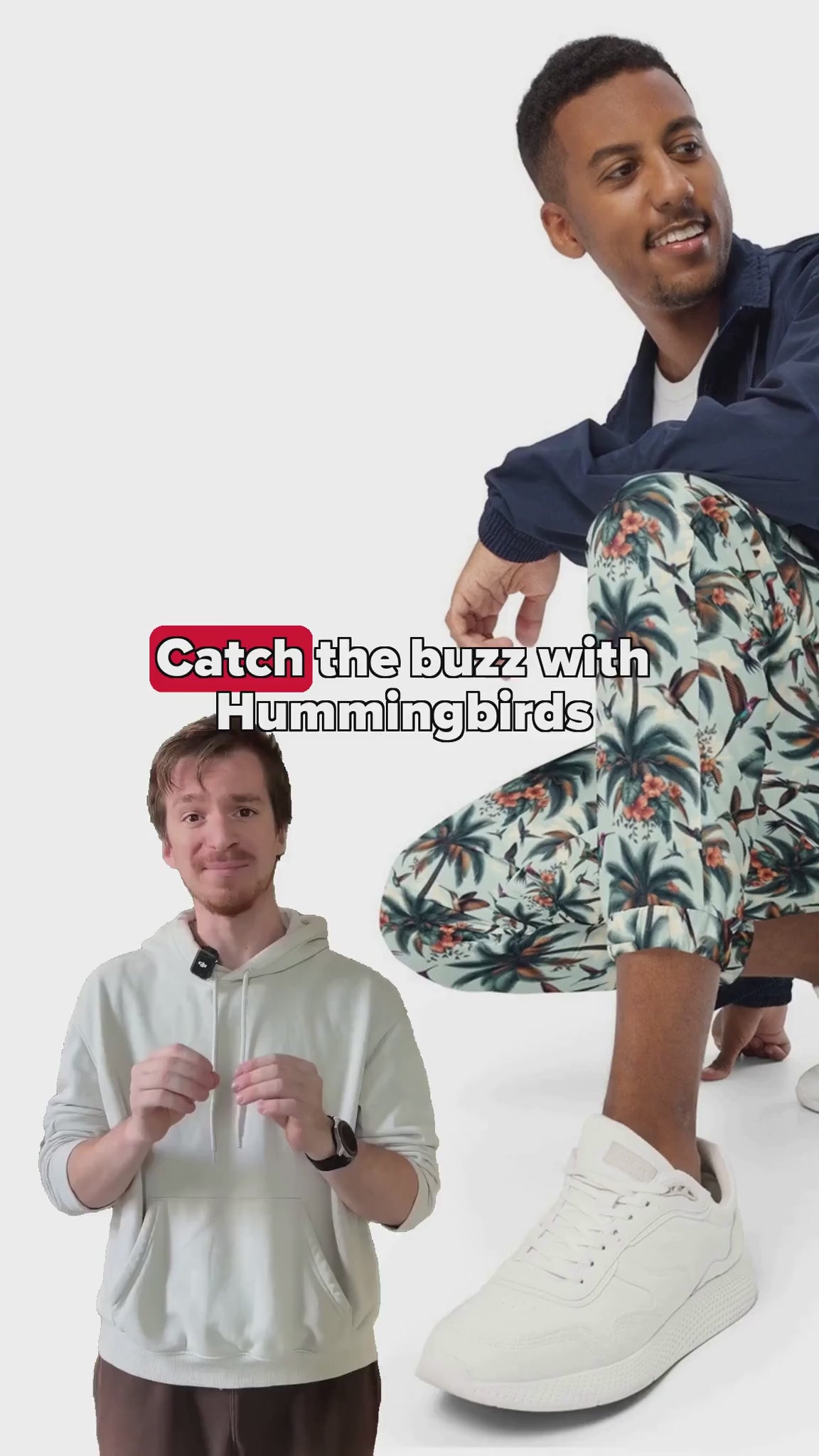 Hummingbirds and Palms Unisex track pants