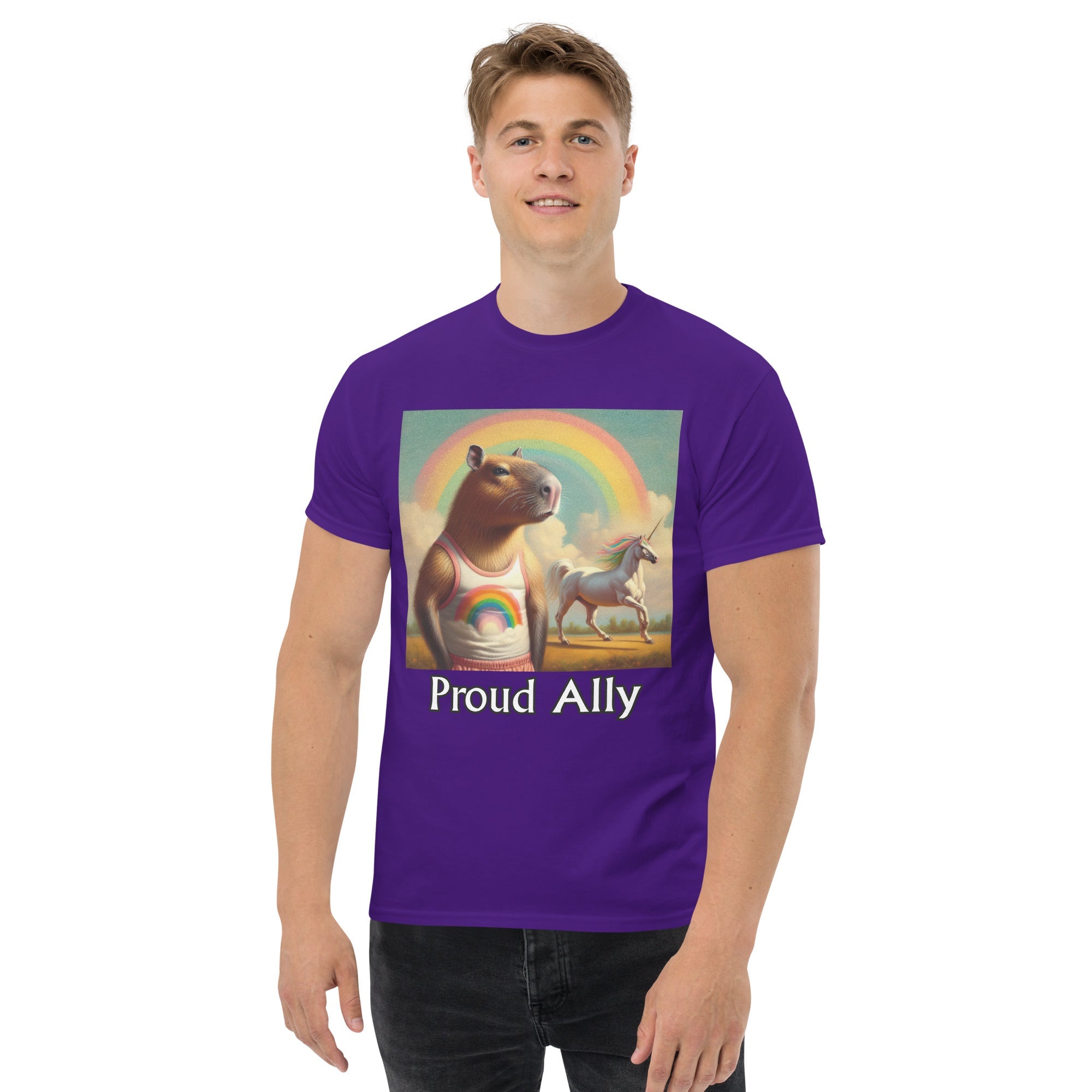 Proud Ally Capybara Unisex classic tee - Gregg Acini Adoree Designs - T-Shirt