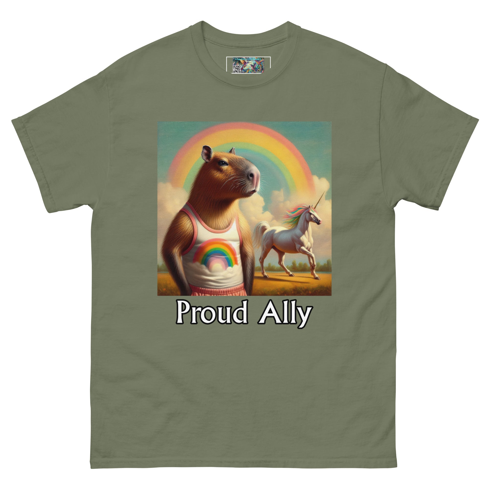 Proud Ally Capybara Unisex classic tee - Gregg Acini Adoree Designs - T-Shirt