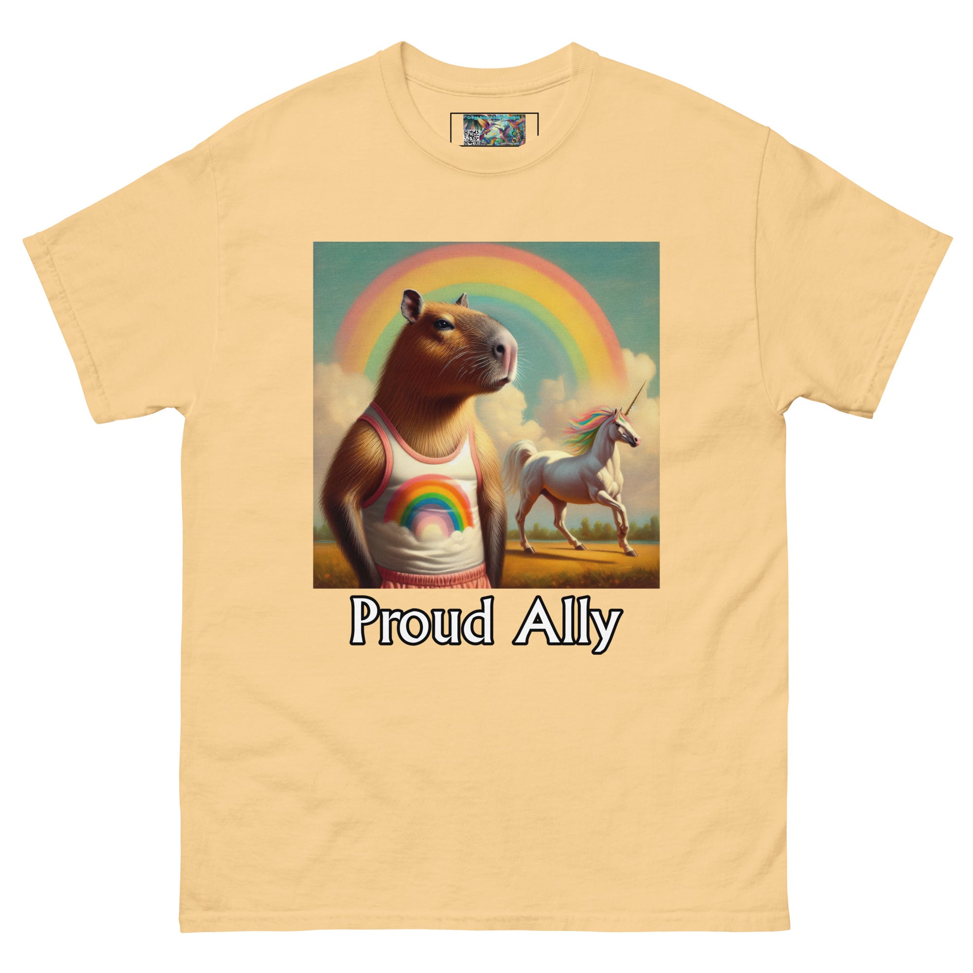 Proud Ally Capybara Unisex classic tee - Gregg Acini Adoree Designs - T-Shirt