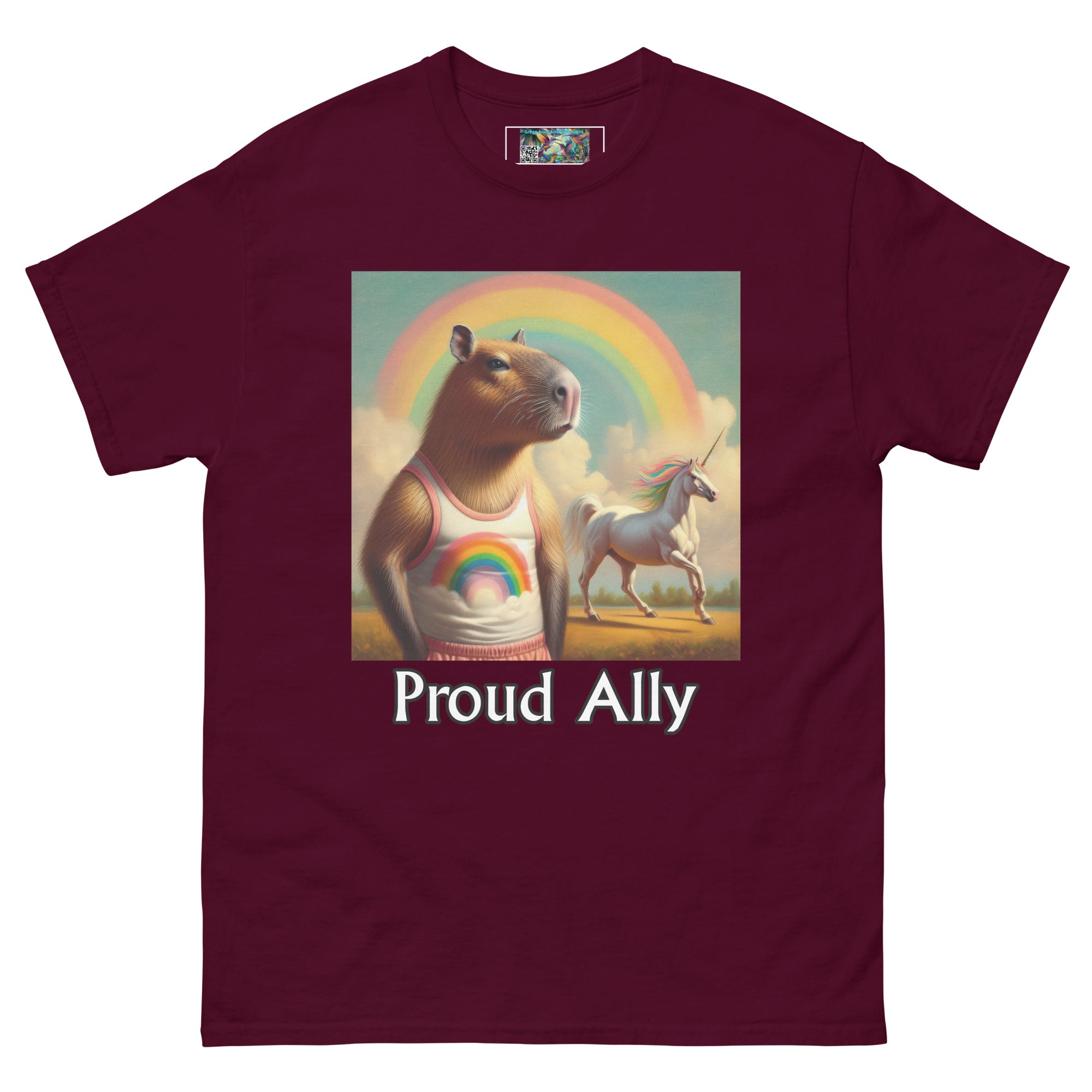 Proud Ally Capybara Unisex classic tee - Gregg Acini Adoree Designs - T-Shirt