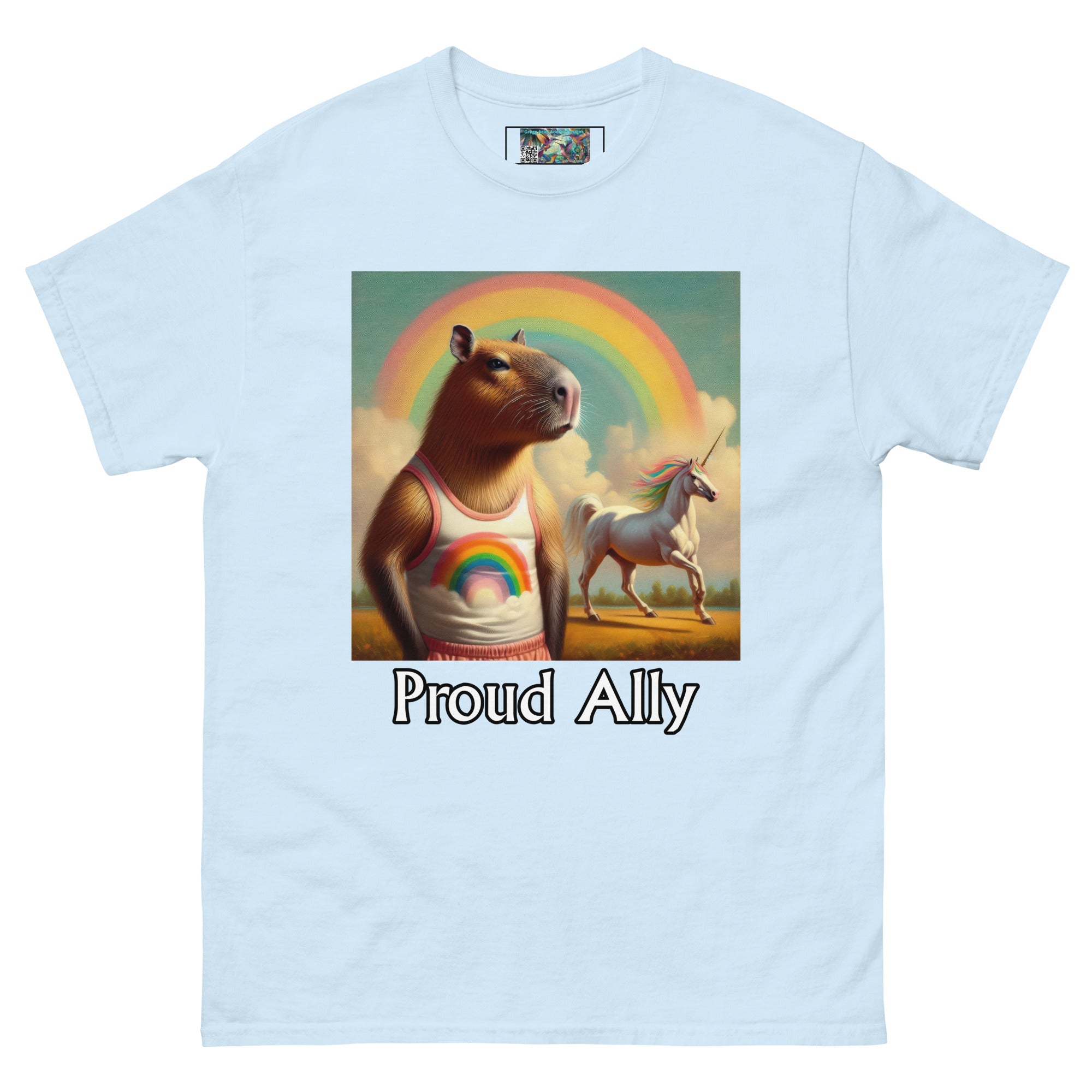 Proud Ally Capybara Unisex classic tee - Gregg Acini Adoree Designs - T-Shirt
