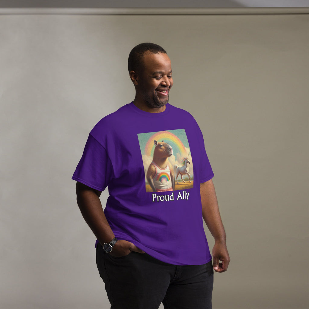 Proud Ally Capybara Unisex classic tee - Gregg Acini Adoree Designs - T-Shirt