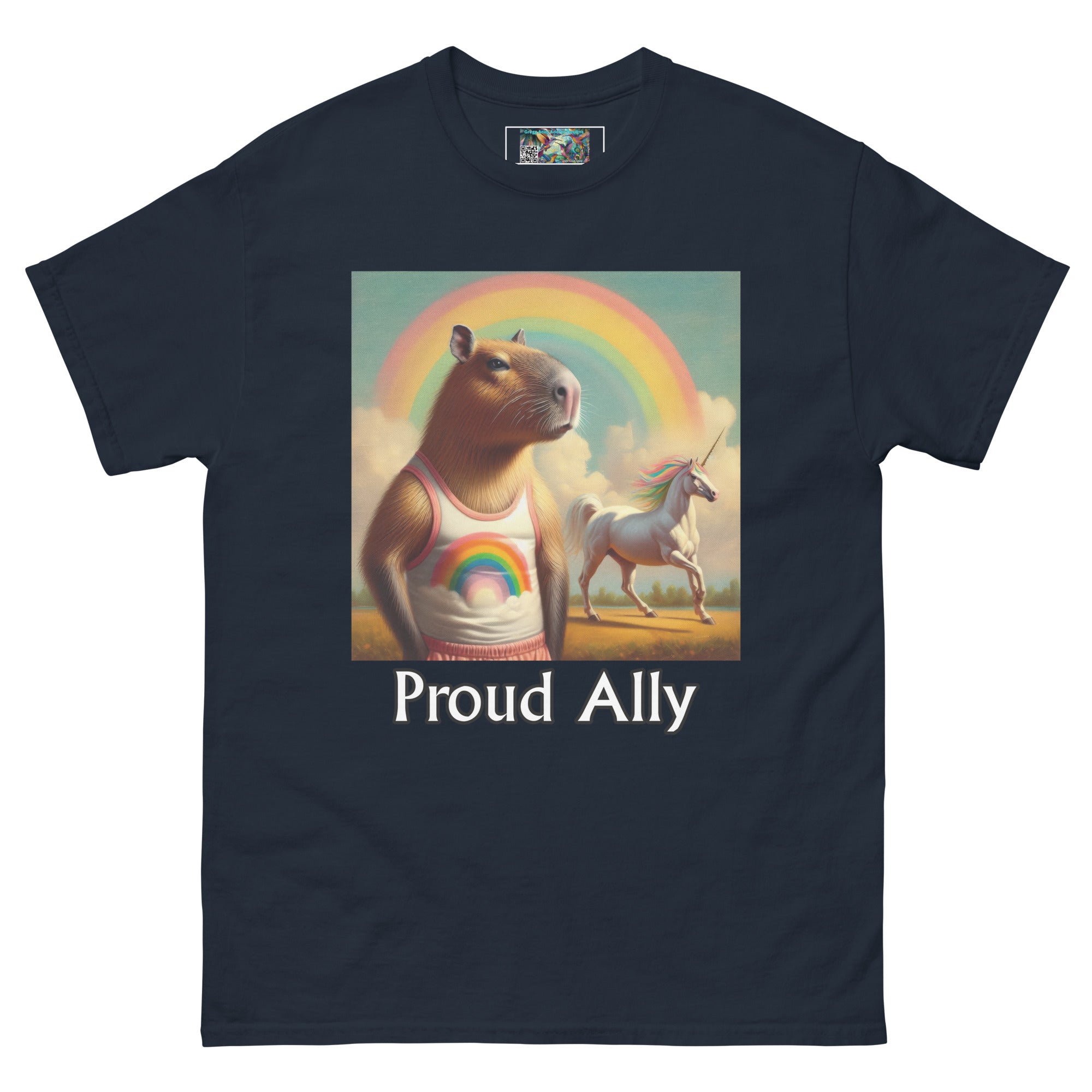 Proud Ally Capybara Unisex classic tee - Gregg Acini Adoree Designs - T-Shirt