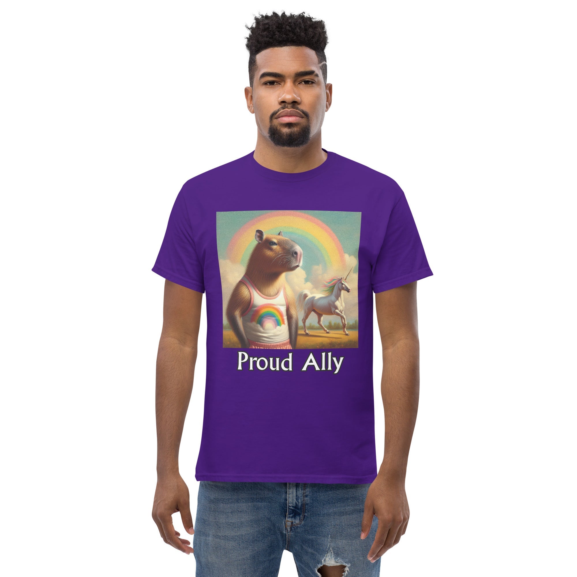 Proud Ally Capybara Unisex classic tee - Gregg Acini Adoree Designs - T-Shirt