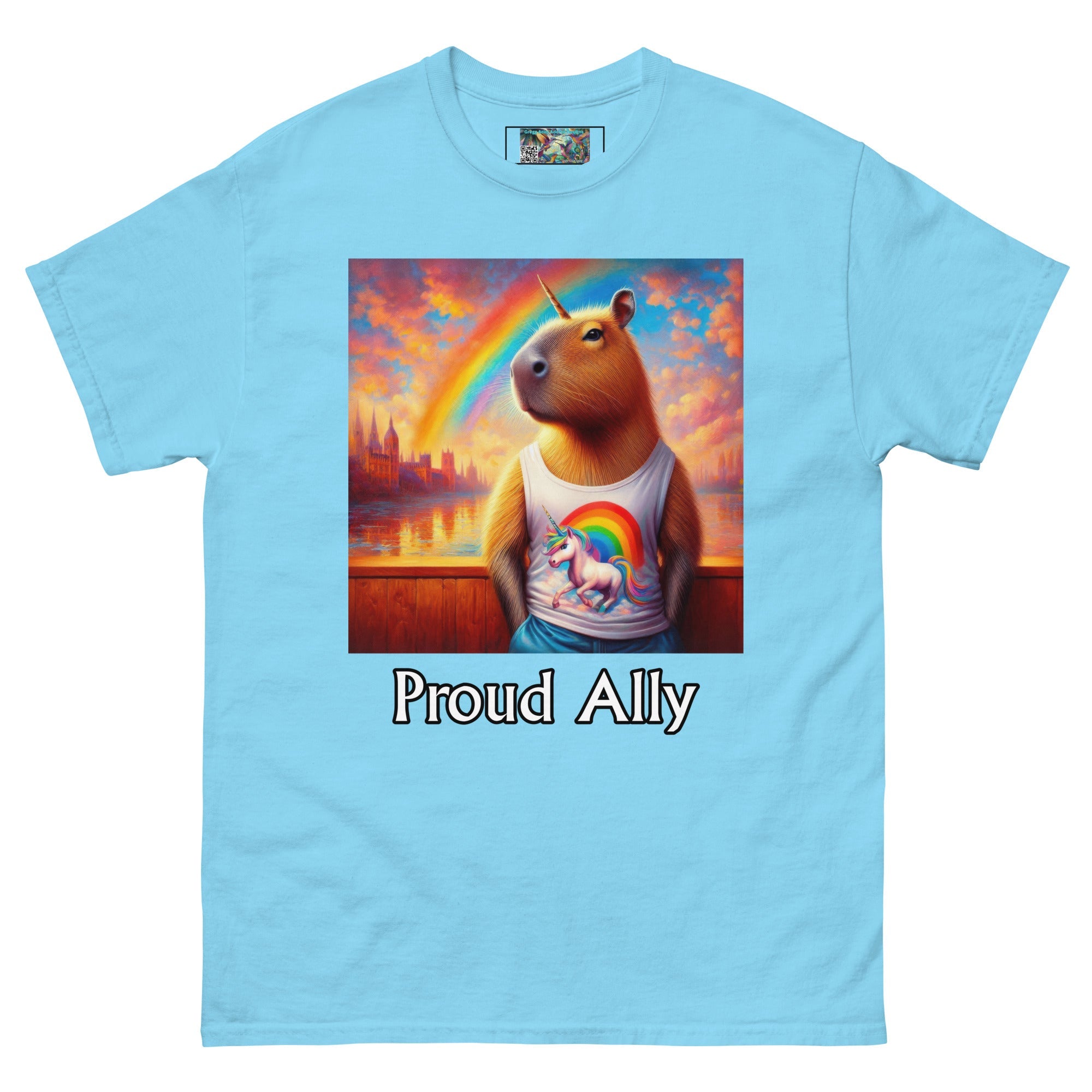 Proud Ally Capybaracorn Unisex classic tee - Gregg Acini Adoree Designs - T-Shirt