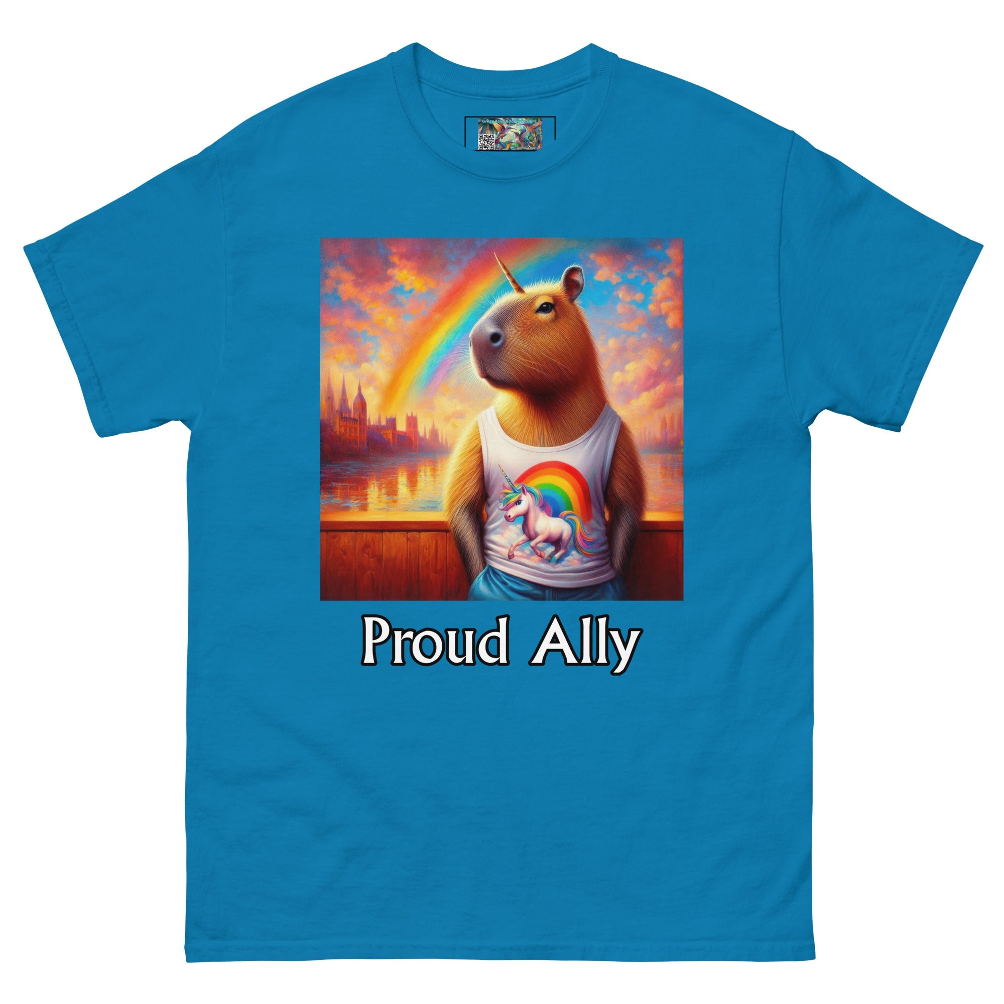 Proud Ally Capybaracorn Unisex classic tee - Gregg Acini Adoree Designs - T-Shirt