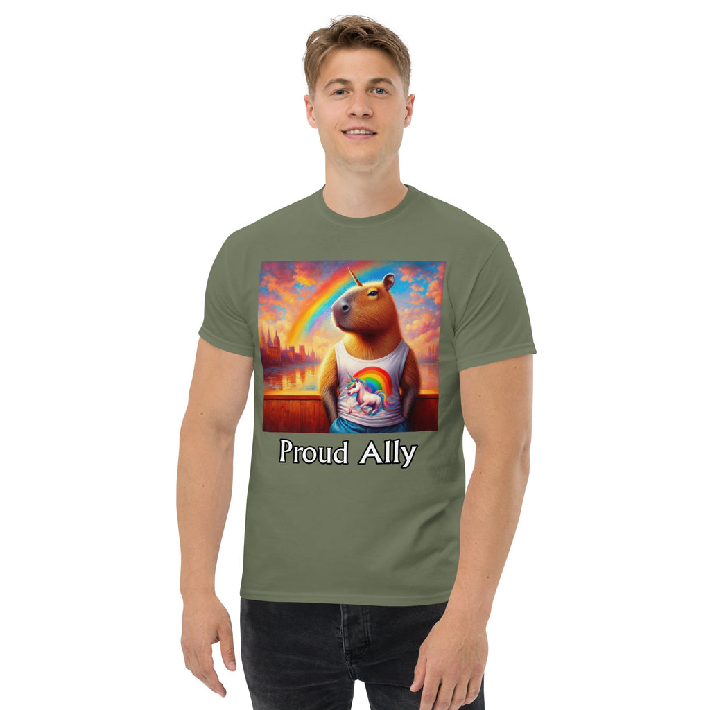 Proud Ally Capybaracorn Unisex classic tee - Gregg Acini Adoree Designs - T-Shirt