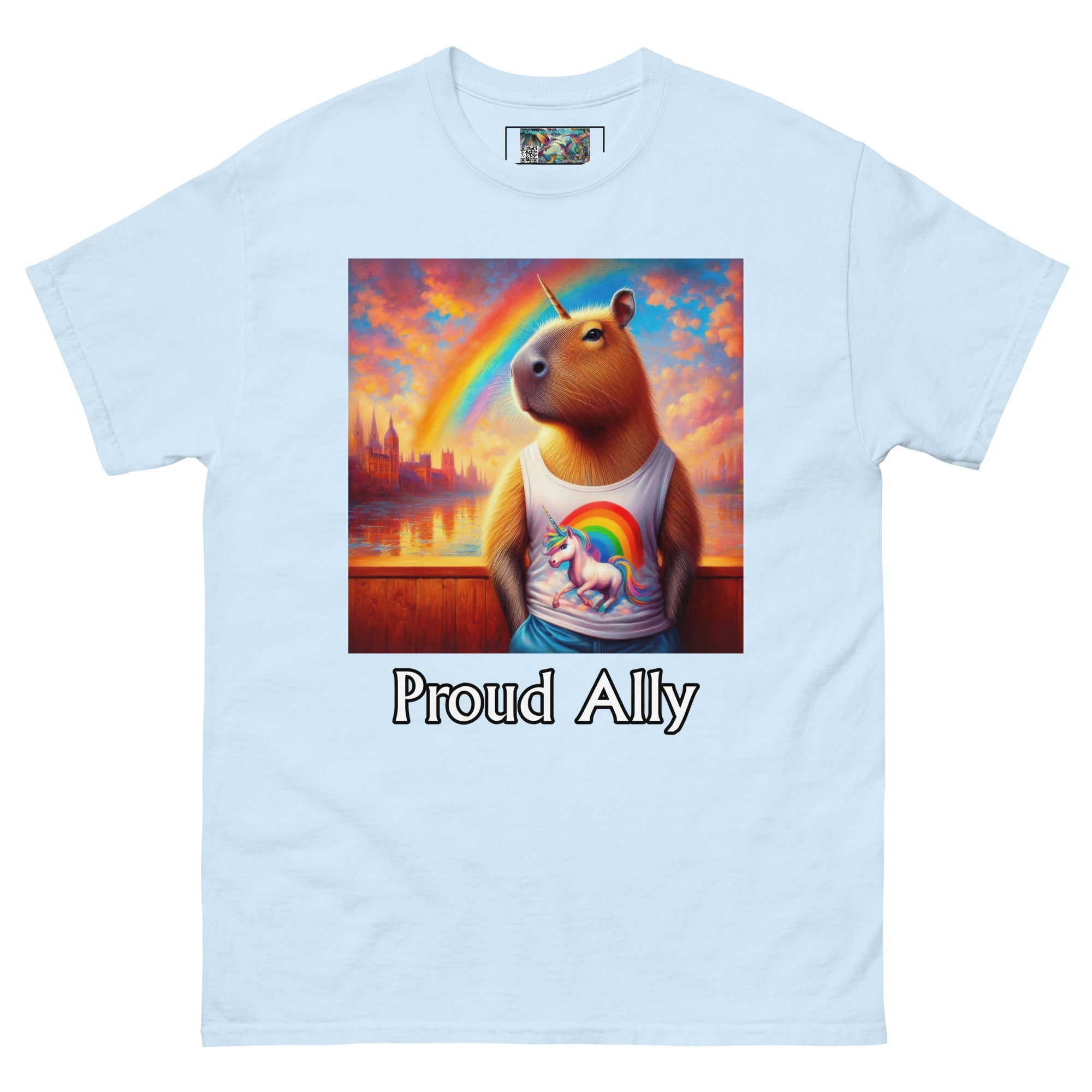 Proud Ally Capybaracorn Unisex classic tee - Gregg Acini Adoree Designs - T-Shirt