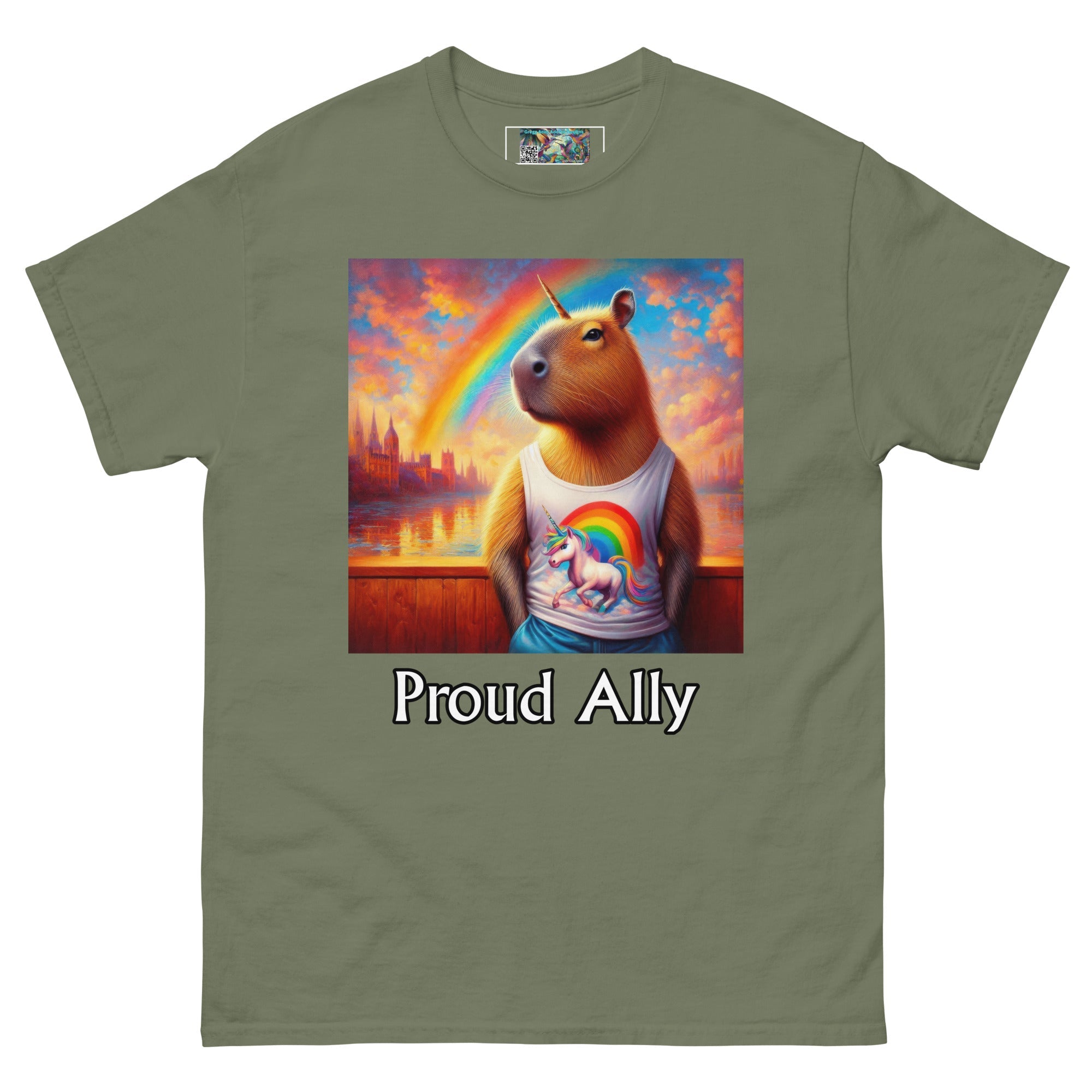 Proud Ally Capybaracorn Unisex classic tee - Gregg Acini Adoree Designs - T-Shirt