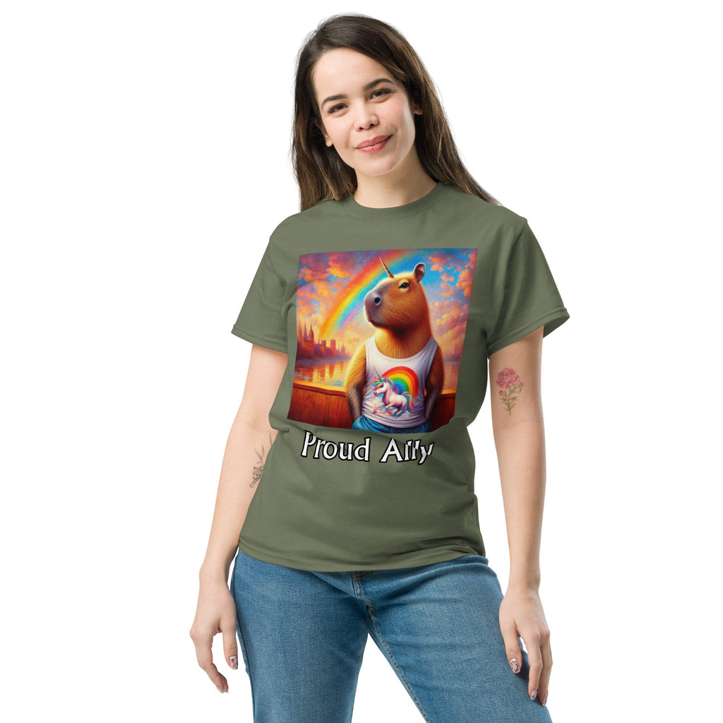 Proud Ally Capybaracorn Unisex classic tee - Gregg Acini Adoree Designs - T-Shirt