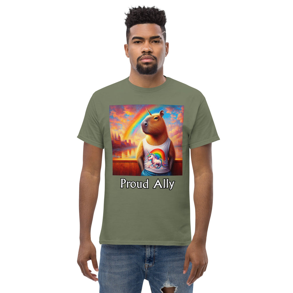 Proud Ally Capybaracorn Unisex classic tee - Gregg Acini Adoree Designs - T-Shirt