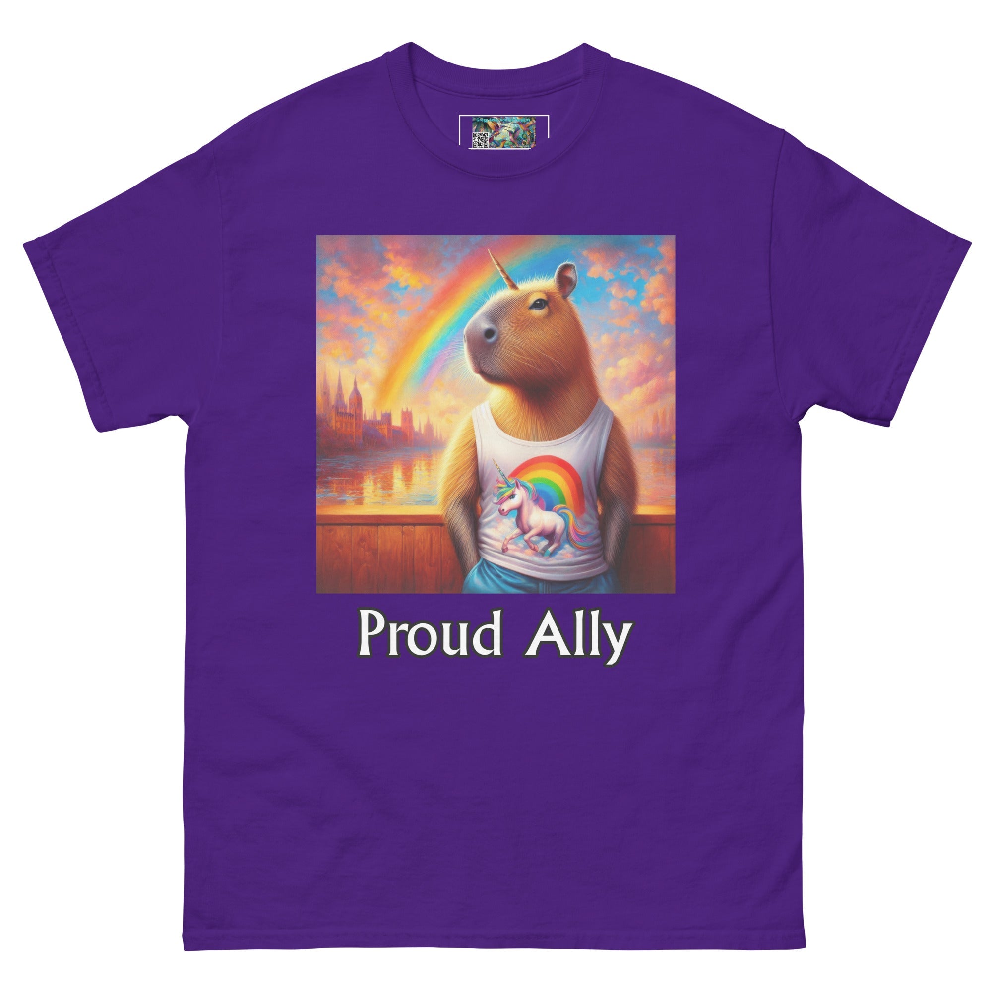 Proud Ally Capybaracorn Unisex classic tee - Gregg Acini Adoree Designs - T-Shirt