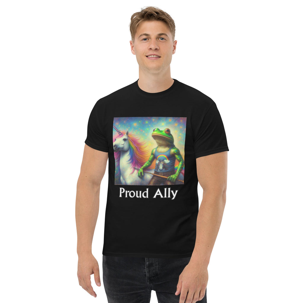 Proud Ally Frog and Unicorn Unisex classic tee - Gregg Acini Adoree Designs - T-Shirt