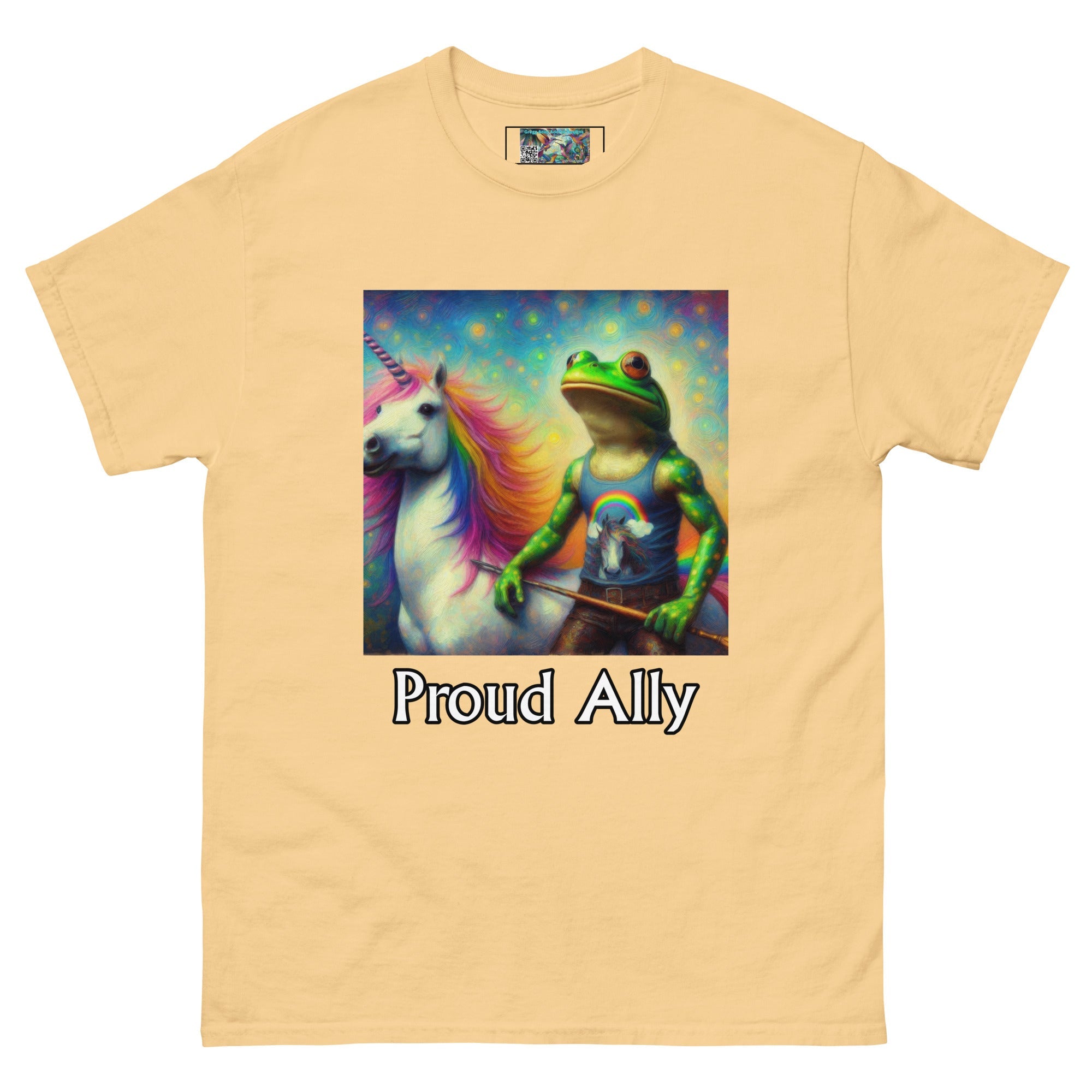 Proud Ally Frog and Unicorn Unisex classic tee - Gregg Acini Adoree Designs - T-Shirt