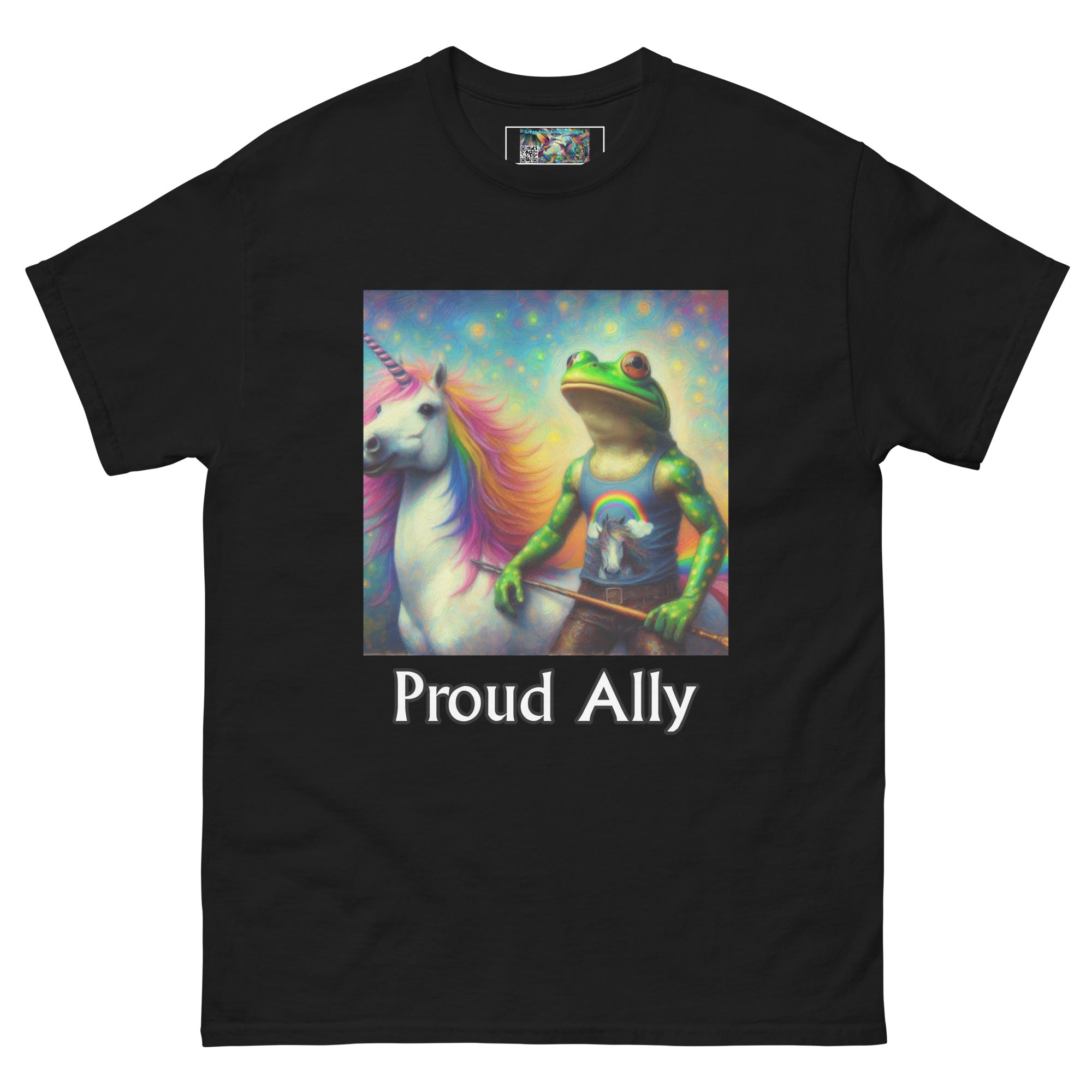 Proud Ally Frog and Unicorn Unisex classic tee - Gregg Acini Adoree Designs - T-Shirt