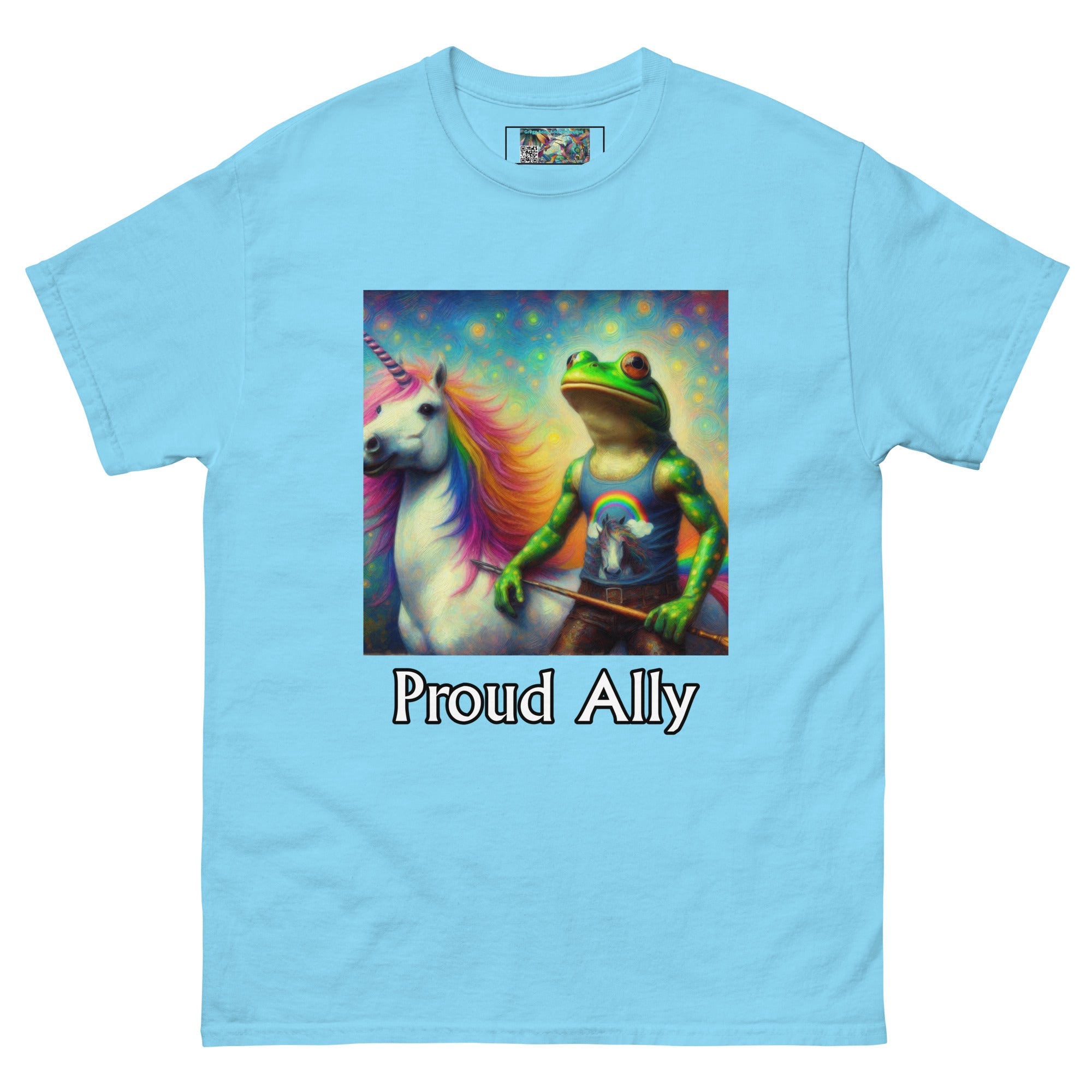 Proud Ally Frog and Unicorn Unisex classic tee - Gregg Acini Adoree Designs - T-Shirt