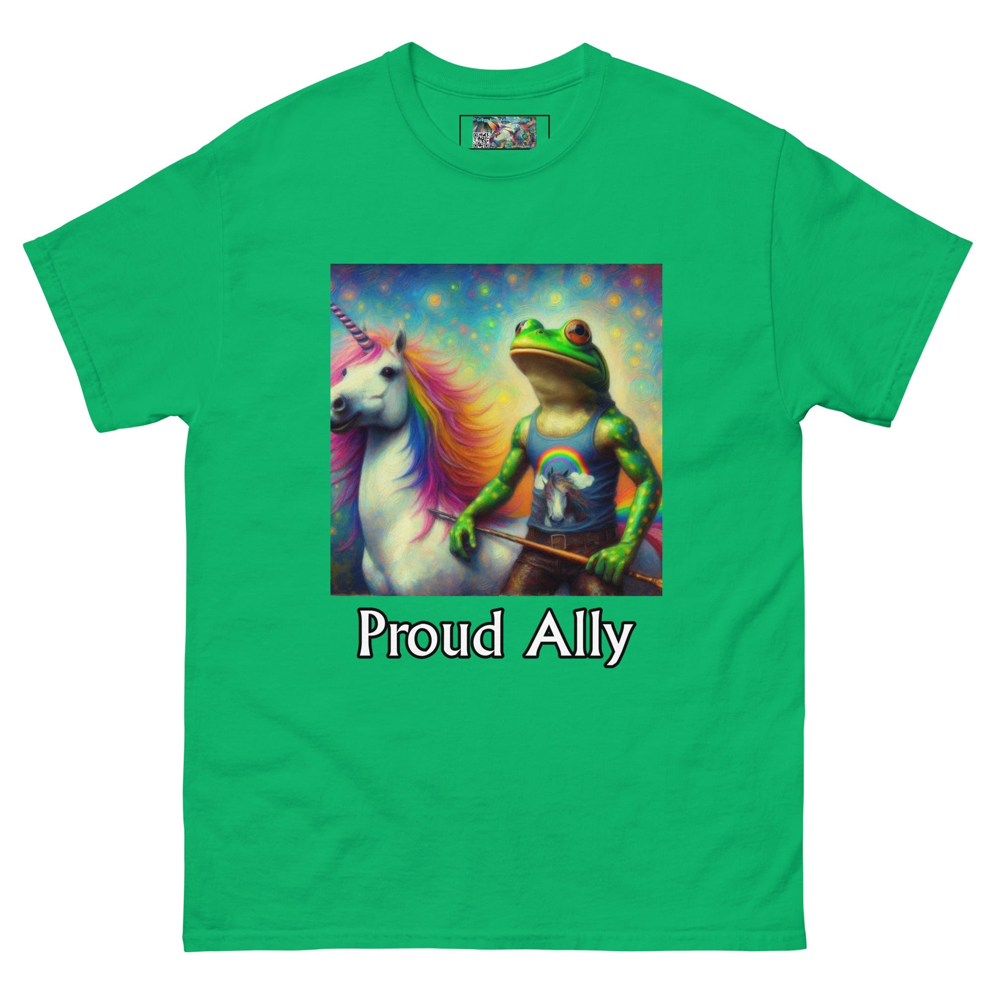 Proud Ally Frog and Unicorn Unisex classic tee - Gregg Acini Adoree Designs - T-Shirt