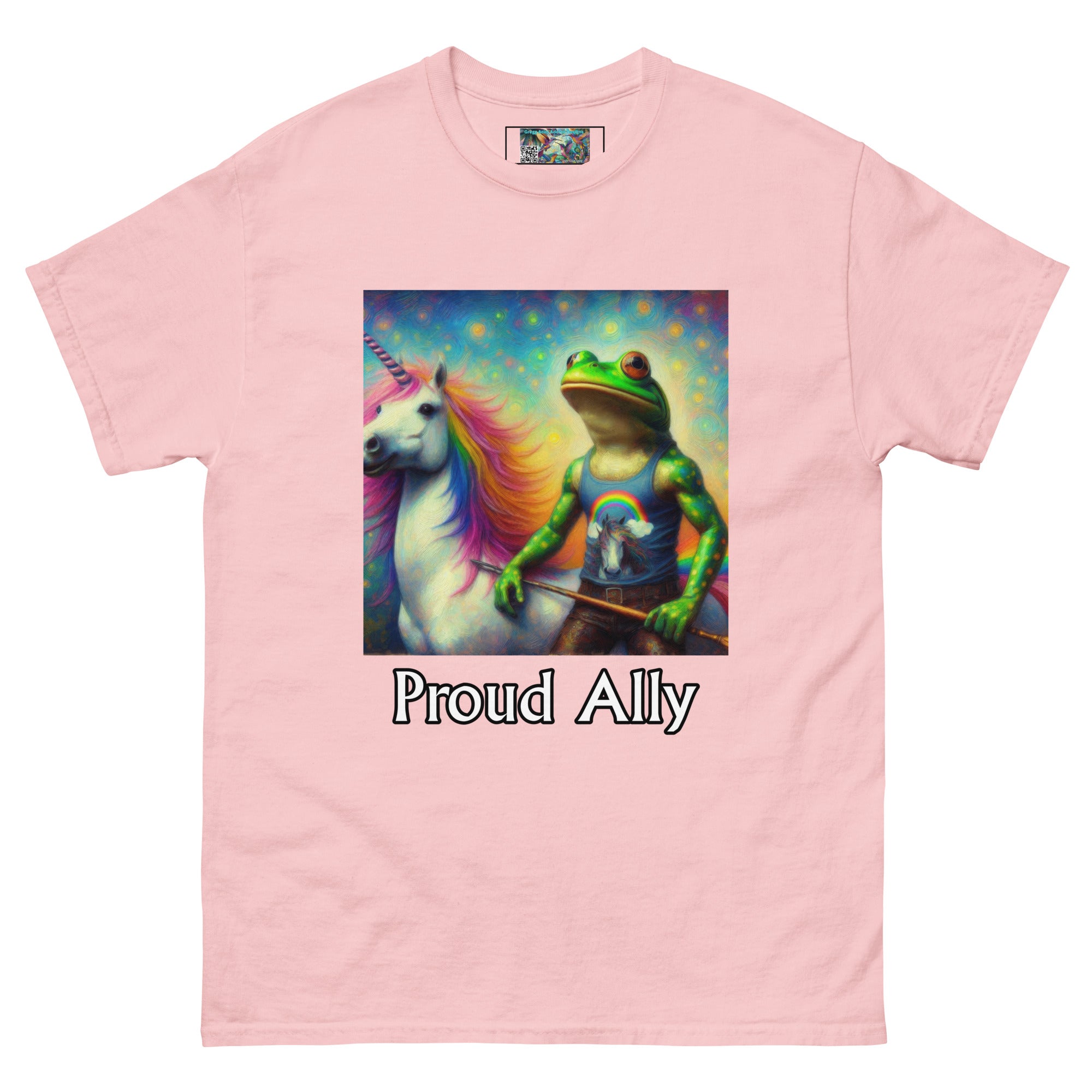 Proud Ally Frog and Unicorn Unisex classic tee - Gregg Acini Adoree Designs - T-Shirt