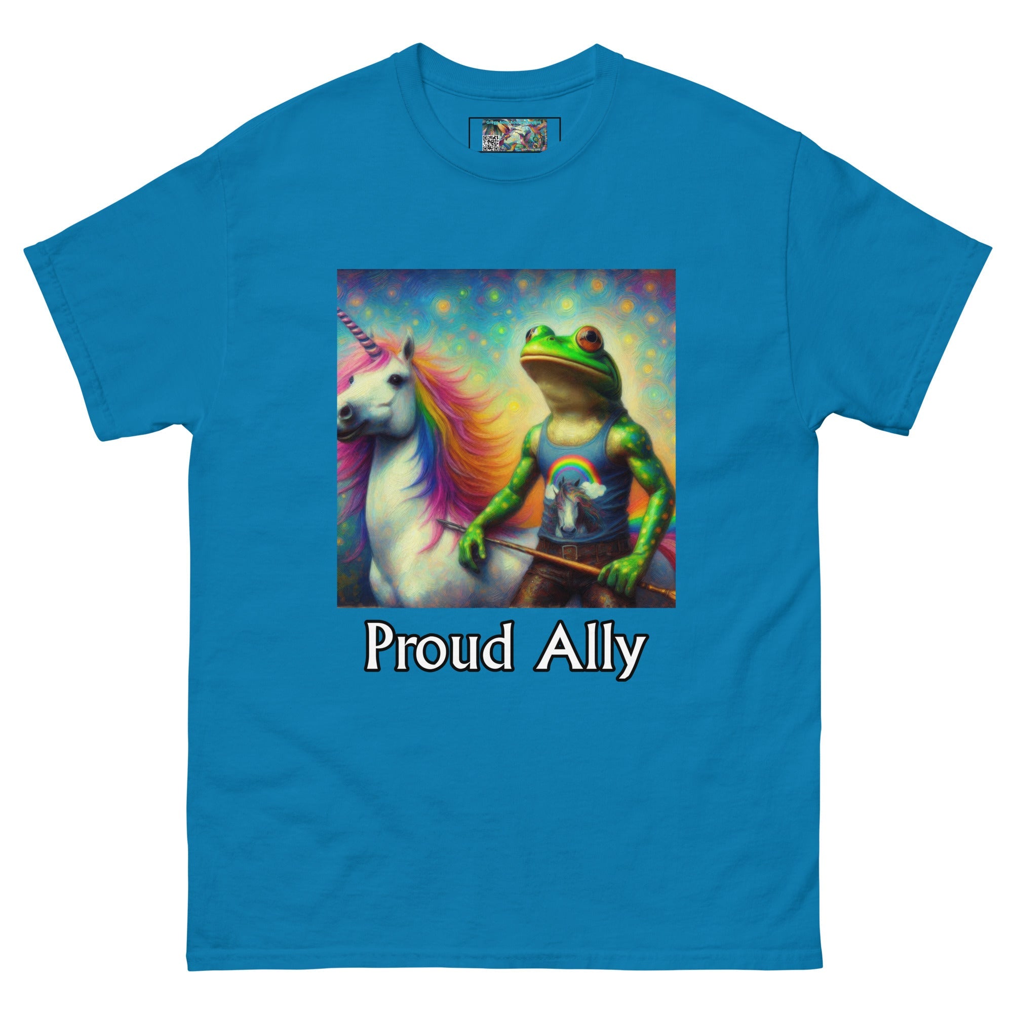 Proud Ally Frog and Unicorn Unisex classic tee - Gregg Acini Adoree Designs - T-Shirt