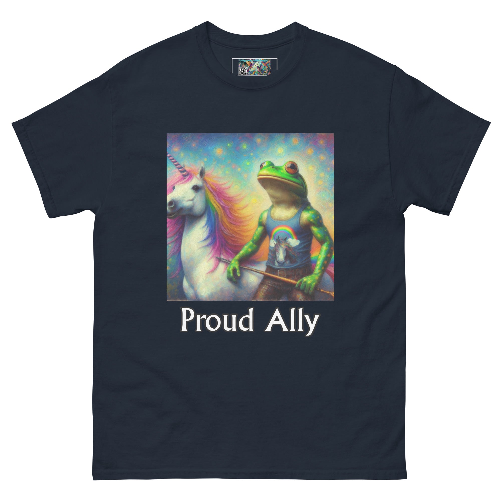 Proud Ally Frog and Unicorn Unisex classic tee - Gregg Acini Adoree Designs - T-Shirt